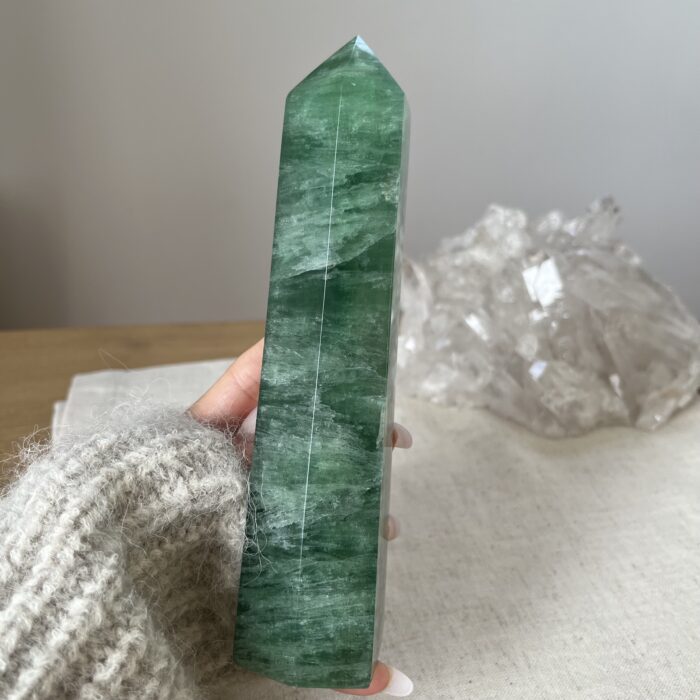 grüner Fluorit mit Mica - selten – Bild 4